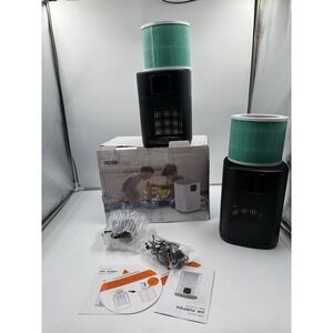 Honeyuan‎ 2 Pack Air Purifiers H3 Hepa Air Purifier With 360° Air Intake